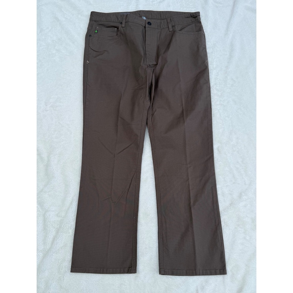 Stio Men's 38S Rivet Canvas Pant in Cowboy Coffe Brown Organic Cotton Straight
